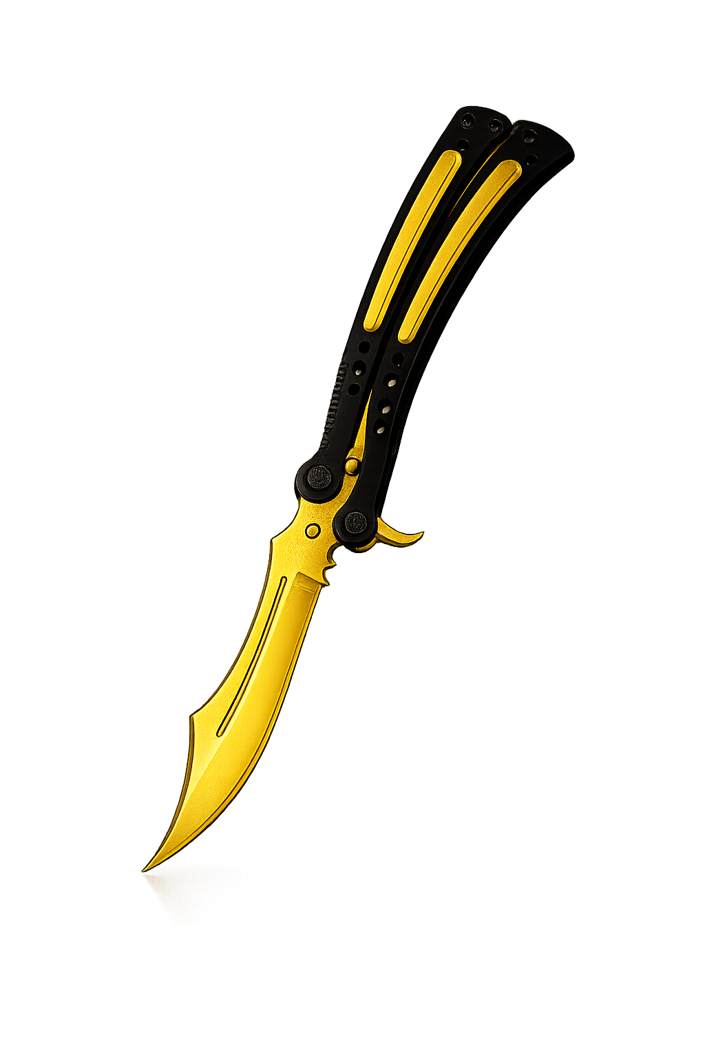 Butterfly Knife Pure Gold